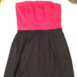 French Connection Size 2 pink and blue strapless